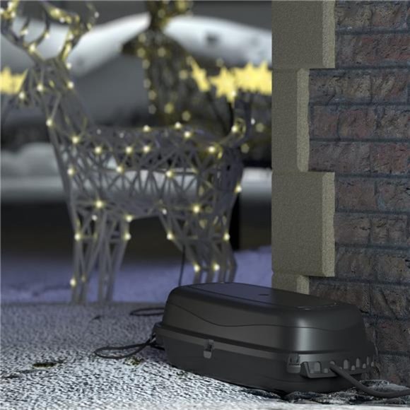 Weatherproof Electrical Cable Box 11.4" (L) x 4.92" (W) x 4.33" (H) - Black - Picture 5 of 6